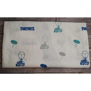 Fortnite Twin Size Flat Sheet Only, Fort Building Material 207